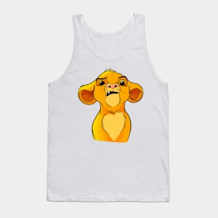 Simba fan art, the lion king character Tank Top